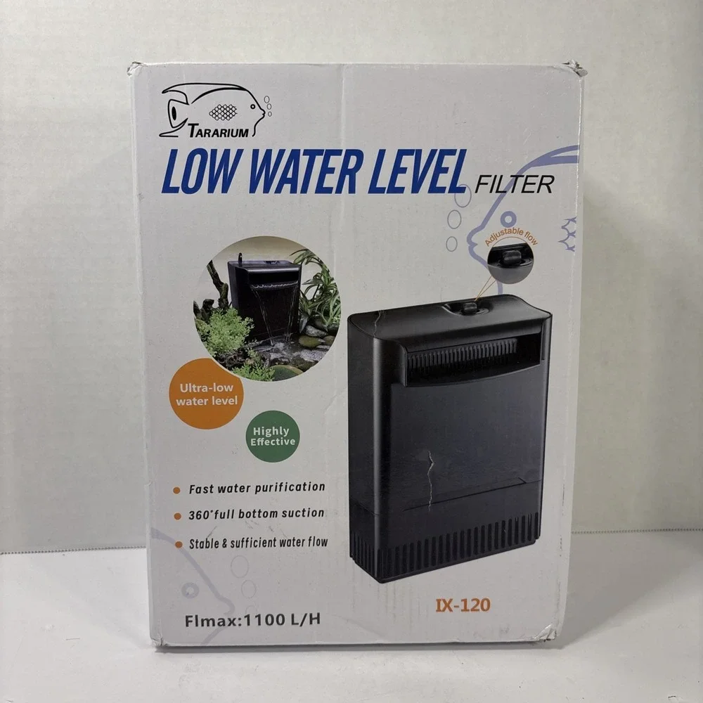 Terrarium Low Water Level Filter – Aquarium/Reptile Tank Accessory